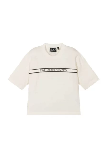 Тениска  за момичета - boy tee extended logo - 7B000069-AF10378-U0005 - Бяла - Бял