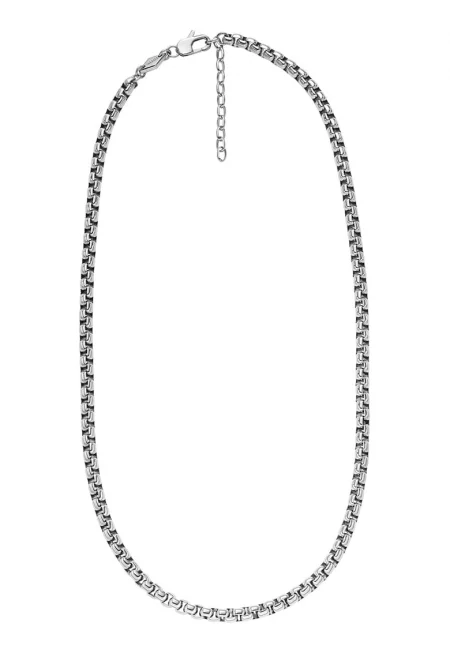 Унисекс колие тип верижка - Сребрист