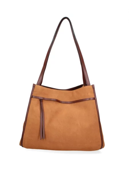 Велурена чанта за рамо Seraphina Elite