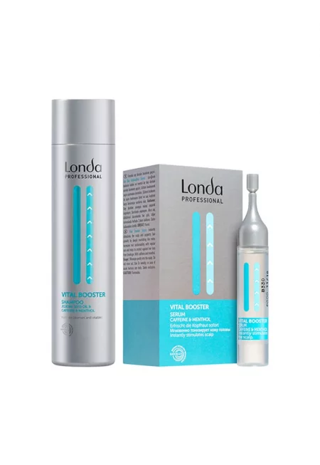 Vital Booster Package - Енергизиращ шампоан 250 мл + Серум против косопад 6x9 мл - нормален - за жени