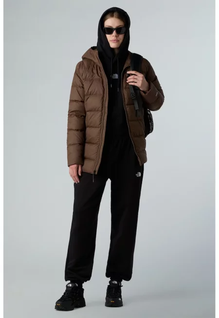 Зимно яке Hyalite за хайкинг с пухена вата - Тъмнокафяв