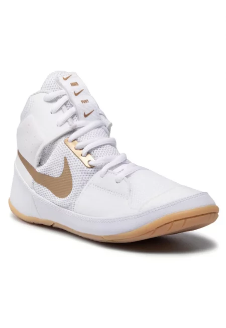 Боксови обувки унисекс -  конструкция около глезена - леки - бели - текстил -