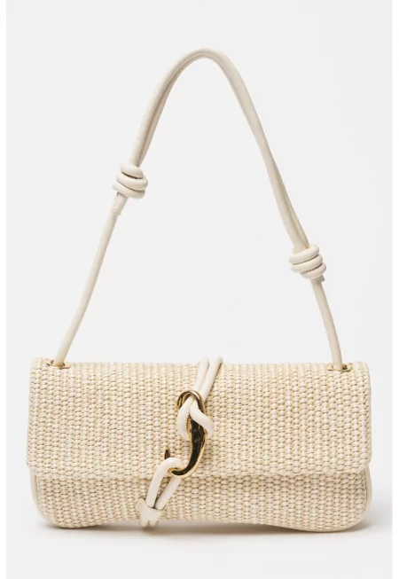 Чанта Alice от еко кожа - Бежов/Крем