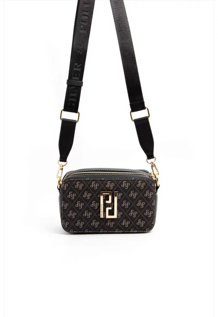 Чанта през рамо с мотив монограм - различни цветове