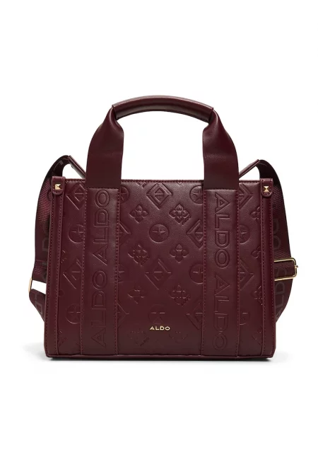 Чанта Qianwan от еко кожа - Тъмночервен