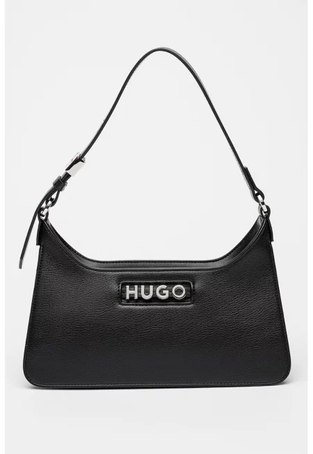 Чанта за рамо от еко кожа - Черен