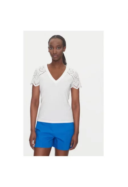 Дамска блуза  251-DMATY - Памук - Бял