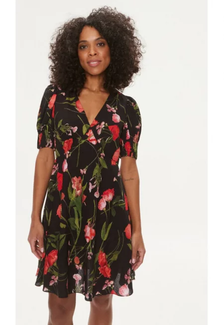 Дамска рокля -  303997533 - Вискоза - Черна - Черен