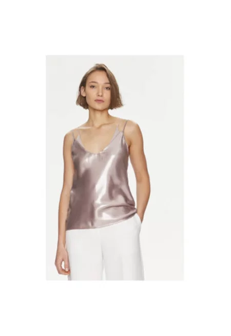 Дамска тениска -  303807207 - Полиестер/Рециклиран полиестер - Кафява - Кафяв