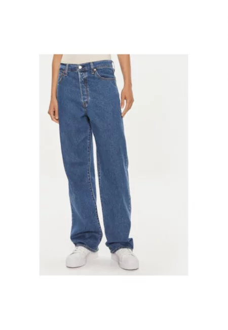 Дамски дънки  304220791 - Памук/Лиосел - Син