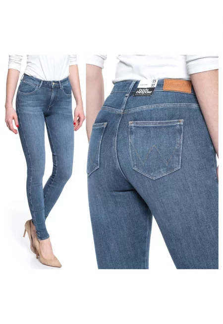 Дамски дънки -  Super Skinny - 20997-184 - Памучни - Дълги - Petite - Дънкови - W24-L32 US - Сини