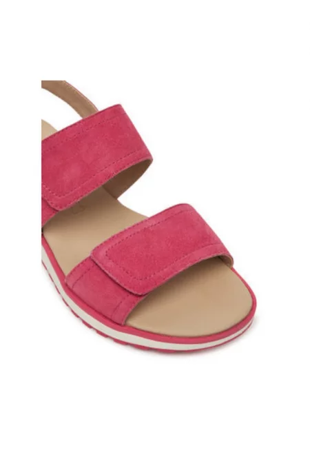 Дамски сандали - 9-28708-44 -  Естествена кожа - Розов - Розово