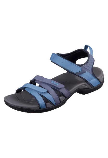 Дамски сандали -  Текстил - Син/Сив - Сив/Син