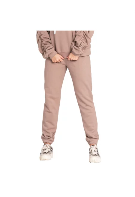 Дамски спортен панталон -  Памук - Бежов -