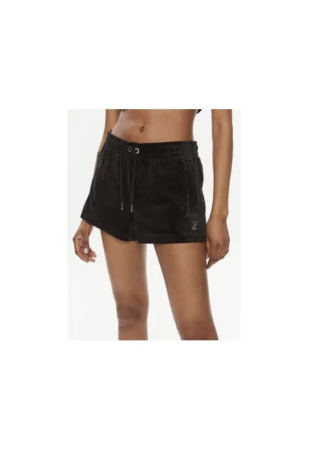 Дамски спортни шорти  JCWH121001 - Полиестер/Еластан - Черен - Черен
