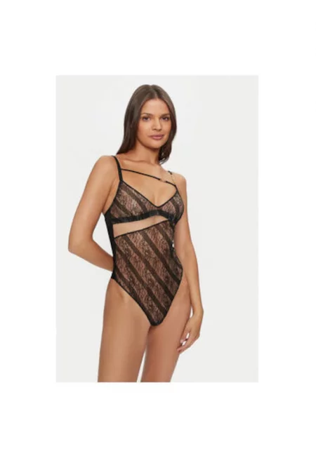 Дамско боди -  304178115 - Найлон - Черен