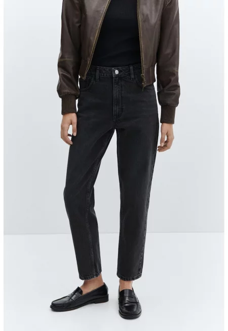 Дънки Mom с висока талия