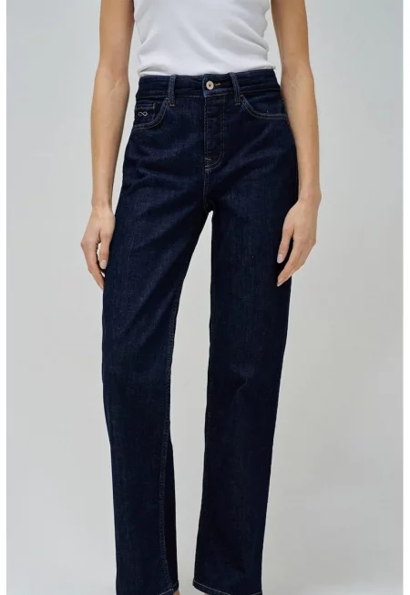 Дънки с широк крачол - Ултрамарин синьо