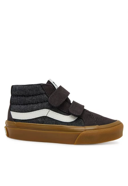 Детски кецове -  SK8-Mid Reissue - естествена кожа - сиво кафяво
