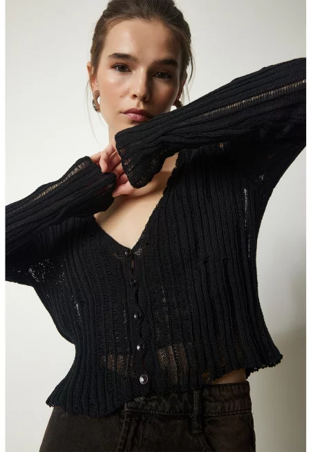 Ефирна жилетка с памук