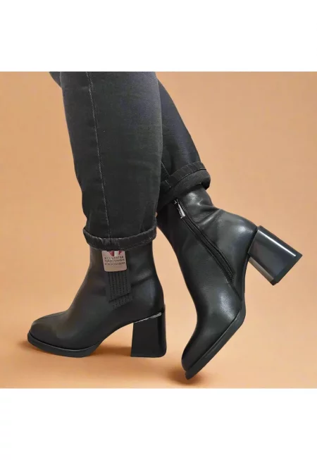 Елегантни дамски боти  K2086-122 Black - Черни - Черен