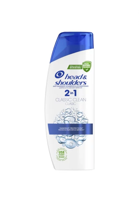 Head & Shoulders Classic Clean 2 в 1 шампоан против пърхот за нормална коса