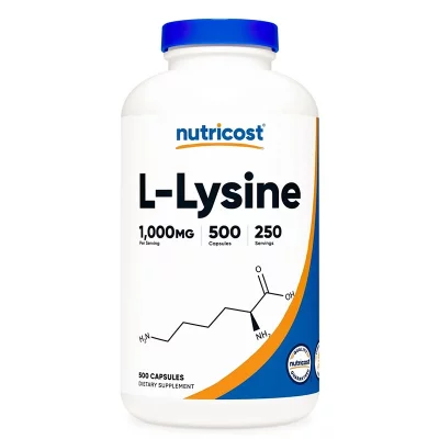 Херпес симплекс, имунно здраве - Л-Лизин 500 mg, 500 капсули