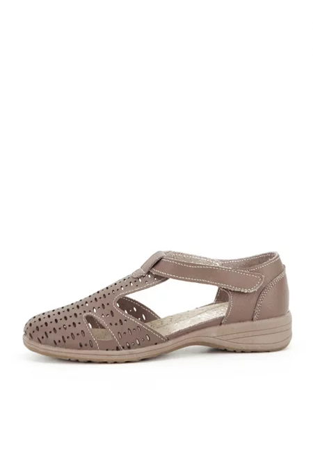 Кафяви балерини от естествена кожа 5112 M3 13050