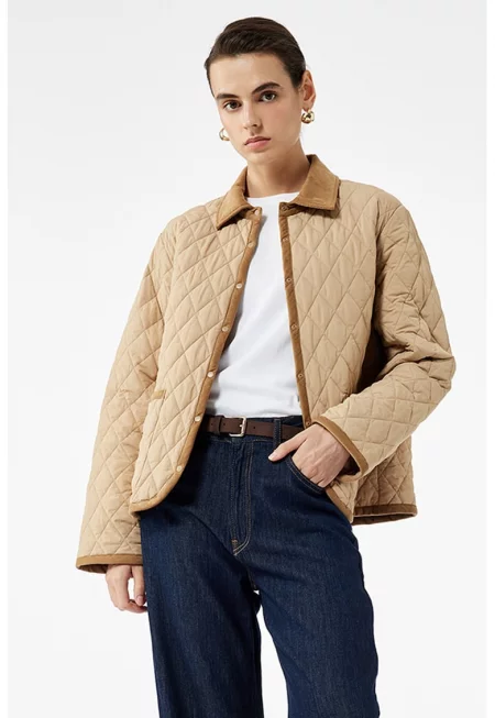 Капитонирано яке с предни джобове