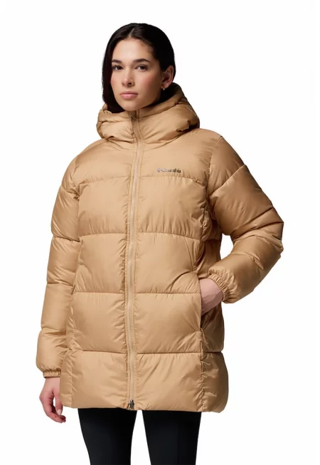 Капитонирано зимно яке Puffect II с качулка - Бежов