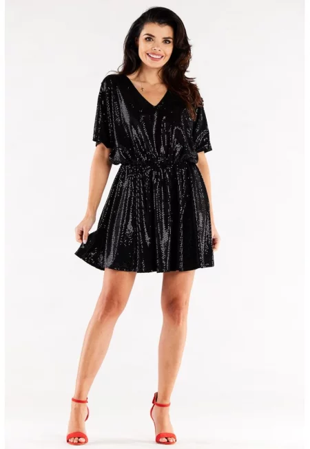 Къса рокля с къс ръкав A561