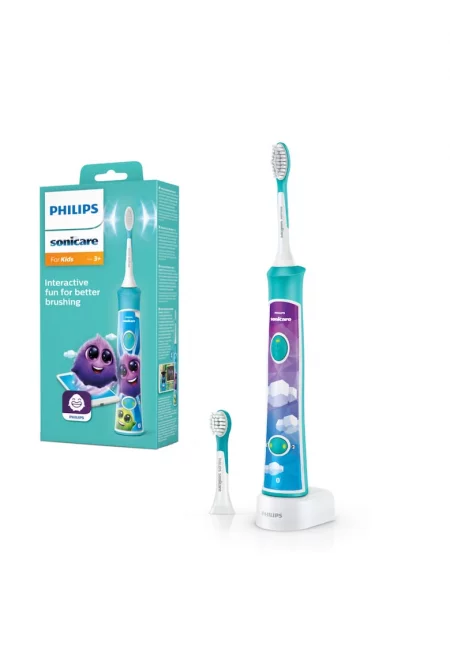 Kids HX6322/04 - Вграден Bluetooth® - 2 режима - 2 глави за четки - Брой движения/минута 62000