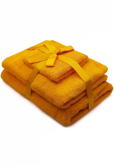 Комплект 3 кърпи  100% памук - 500 гр/м2 - За лице - ръце и тяло