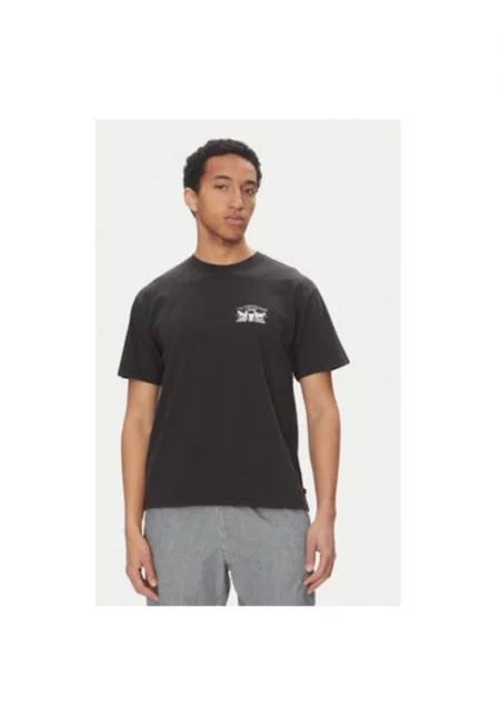 Мъжка тениска  размер S - 87373-0260 - памук - черна - Черен