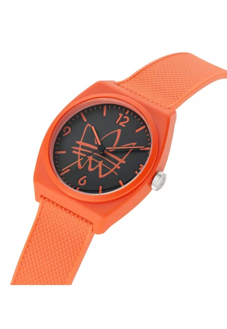 Мъжки часовник  PROJECT TWO AOST22562 - 38x10mm - оранжев - резинова каишка - водоустойчивост 5 ATM