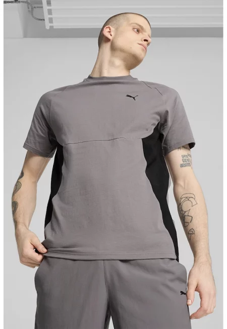 Памучна тениска с овално деколте