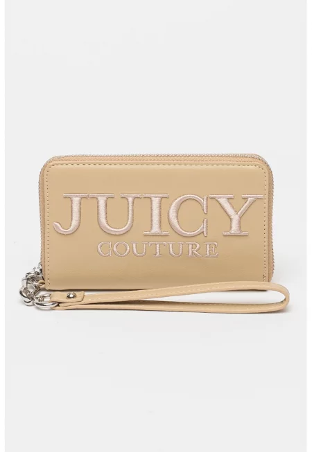 Портфейл Gabrielle от еко кожа с цип - Бежов