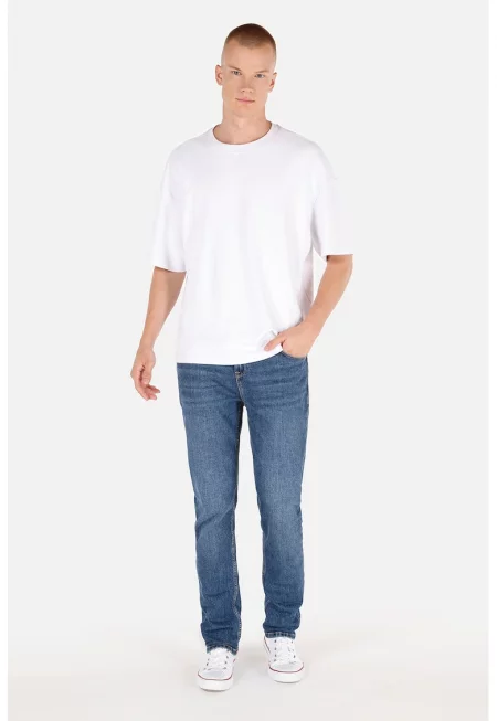 Прави дънки деграде