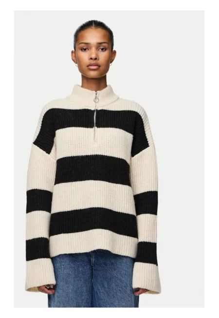 Пуловер  Nalini 17151182 Бежов - стандартна кройка - полиестер