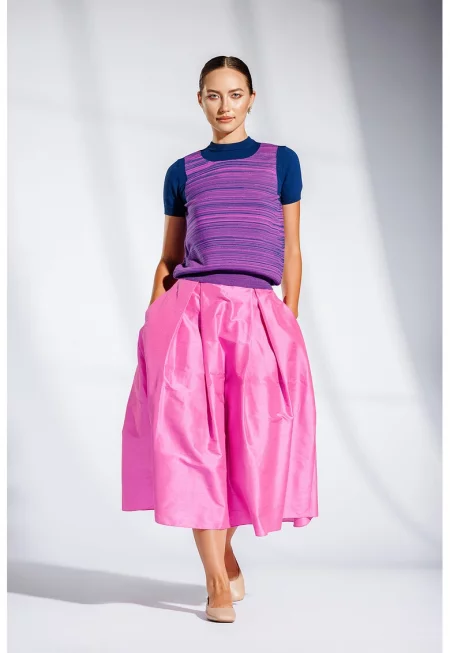 Пуловер Serenata от мерино - Фуксия