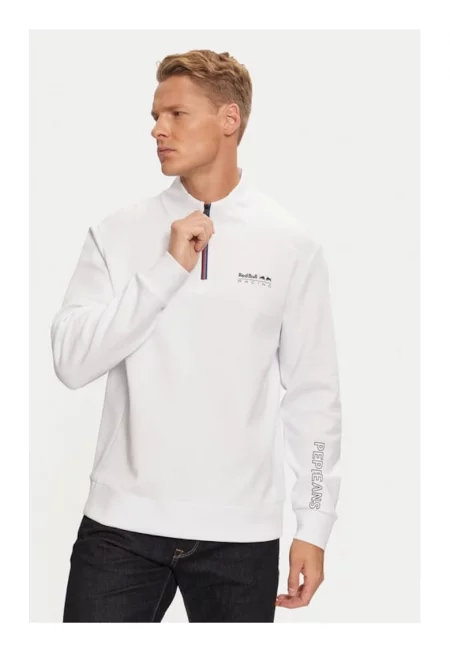 Red Bull Racing Blouse RM580001 Бяла стандартна кройка - памук