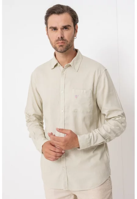 Риза с лен - Бежов