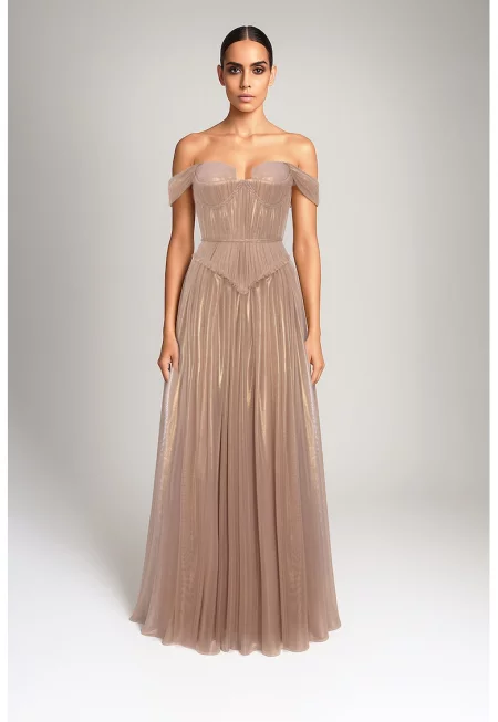 Рокля с голо рамо - Бежов