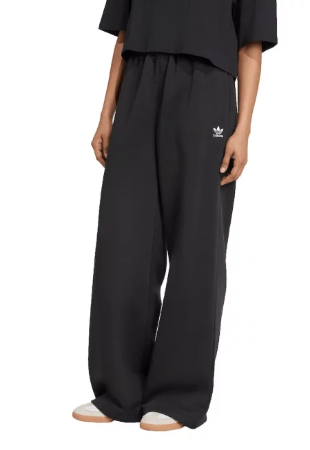 Широк спортен панталон - Черен