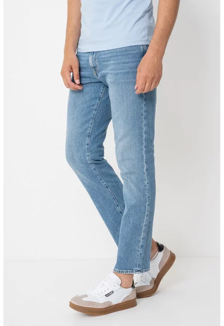 Скъсени слим дънки - Тъмносин