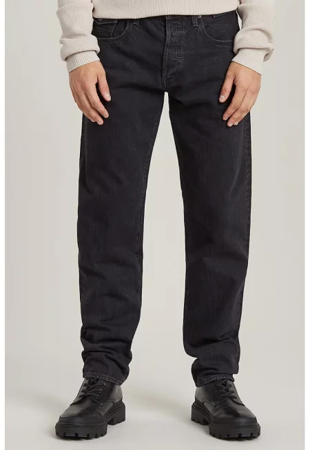 Скосени дънки Morry - Избеляло черно