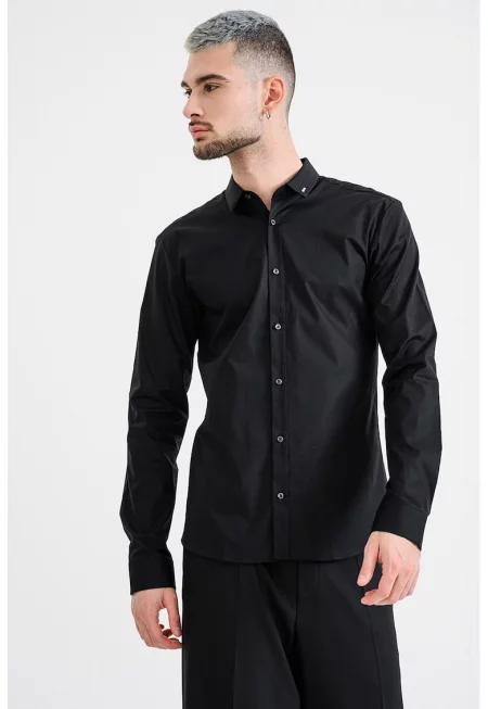 Слим риза Ero с остра яка