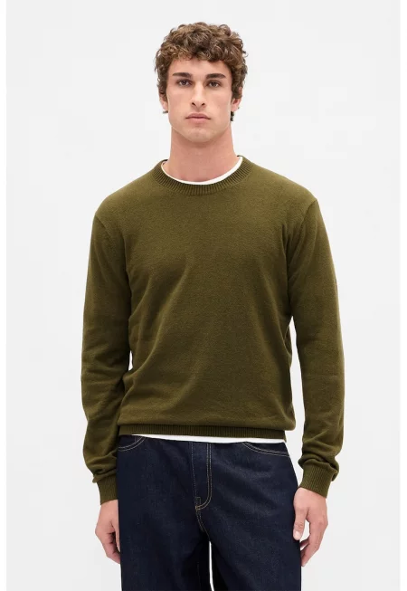 Слим суитшърт CashSoft с овално деколте