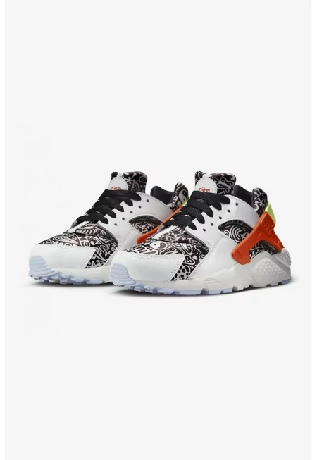 Спортни обувки Huarache с принт - Бял/Черен/Оранжев