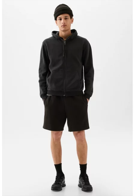 Спортни шорти с регулируема талия - Черен